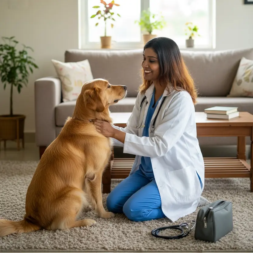 Dr. Saeeda on home visit
